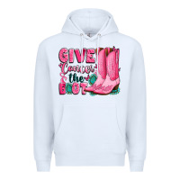 White give cancer the boot Premium Hoodie - LillyAllenDesigns