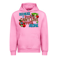 Fuchsia Pink because teachers cant live on apples alone Urban Hoodie - NancyCooperArtShop