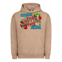 Pigment Burro because teachers cant live on apples alone Urban Hoodie - NancyCooperArtShop