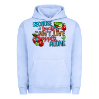 Pigment Grape Ice because teachers cant live on apples alone Urban Hoodie - NancyCooperArtShop