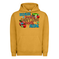 Pigment Peanut Butter because teachers cant live on apples alone Urban Hoodie - NancyCooperArtShop