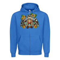 True Royal western gnome sunflowers rainbow Zipper Hoodie - BarkalooDesign