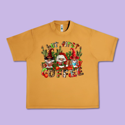 But First Coffee Urban Heavy Tee Designed By Fadigitalartstudio
