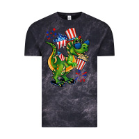 Cloud Black 4th of July T-Rex Vintage Tee - CowGirlArtShop