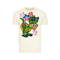 Vintage Arctic 4th of July T-Rex Vintage Tee - CowGirlArtShop