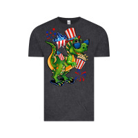 Vintage Black 4th of July T-Rex Vintage Tee - CowGirlArtShop