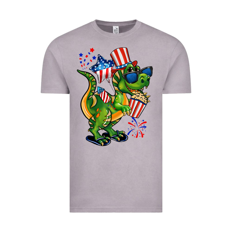 4th Of July T-rex Vintage Tee by CowGirlArtShop | Teevron