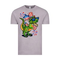 Vintage Zinc 4th of July T-Rex Vintage Tee - CowGirlArtShop