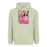 Matcha love cow valentine's day Heavyweight Hoodie - MaliasSmallBusiness