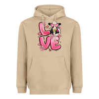 Mushroom love cow valentine's day Heavyweight Hoodie - MaliasSmallBusiness