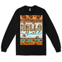 Black Hello fall Long Sleeve Tee - Artiststas