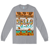 Heather Grey Hello fall Long Sleeve Tee - Artiststas