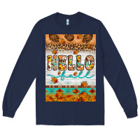 Navy Hello fall Long Sleeve Tee - Artiststas