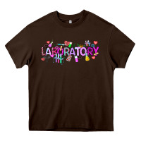 Chocolate Brown Valentine Laboratory Heavy Core Tee - CowhideDigitalArt