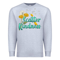 Heather Grey scatter kindness Premium Sweatshirt - NancyCooperArtShop