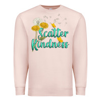 Pale Pink scatter kindness Premium Sweatshirt - NancyCooperArtShop