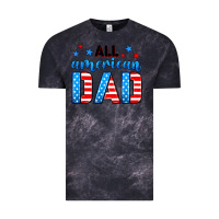 Cloud Black All American dad Vintage Tee - Neo Western