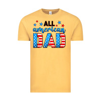Vintage Mustard All American dad Vintage Tee - Neo Western