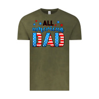 Vintage Olive All American dad Vintage Tee - Neo Western