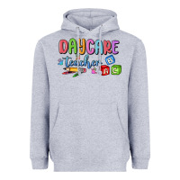 Heather Grey daycare teacher Heavyweight Hoodie - MaliasSmallBusiness