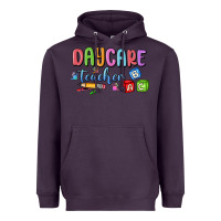Plum daycare teacher Heavyweight Hoodie - MaliasSmallBusiness