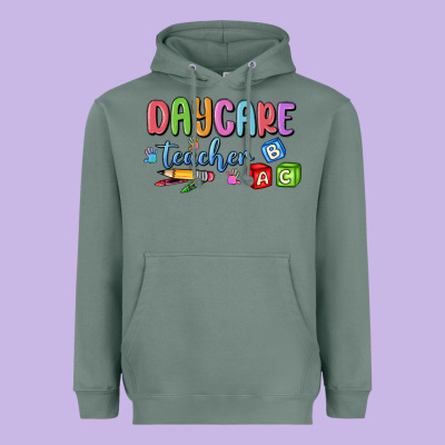 Daycare Teacher Heavyweight Hoodie Designed By Maliassmallbusiness
