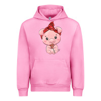 Fuchsia Pink cute pig Urban Hoodie - texasbilliewilder