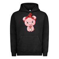 Pigment Black cute pig Urban Hoodie - texasbilliewilder