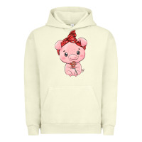 Pigment Pistachio cute pig Urban Hoodie - texasbilliewilder