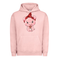 Pigment Salmon cute pig Urban Hoodie - texasbilliewilder