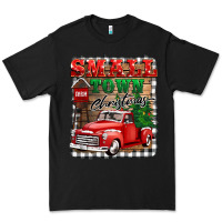 Black small town christmas Premium Tee - BarkalooDesign