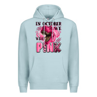 Blue Mist in october we wear pink dinosaur Premium Hoodie - LillyAllenDesigns