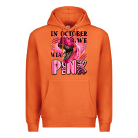 Carrot in october we wear pink dinosaur Premium Hoodie - LillyAllenDesigns