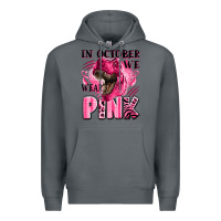 Rock in october we wear pink dinosaur Premium Hoodie - LillyAllenDesigns