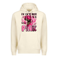 Sandshell in october we wear pink dinosaur Premium Hoodie - LillyAllenDesigns