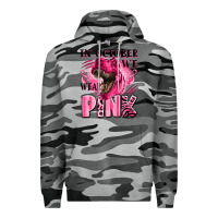 Slate Camo in october we wear pink dinosaur Premium Hoodie - LillyAllenDesigns