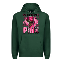 Sports Green in october we wear pink dinosaur Premium Hoodie - LillyAllenDesigns