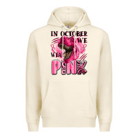 Tofu in october we wear pink dinosaur Premium Hoodie - LillyAllenDesigns