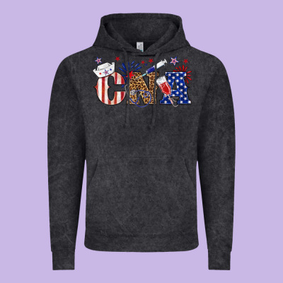 Cna Certified Nursing Vintage Hoodie Designed By Texasbilliewilder
