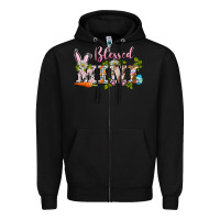 Black blessed mini easter Zipper Hoodie - BarkalooDesign