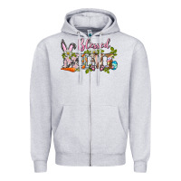 Heather Grey blessed mini easter Zipper Hoodie - BarkalooDesign