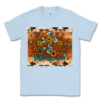 Dusty Blue faith hope love cross Classic Tee - JahusDesignShop