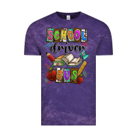 Cloud Purple School driver bus Vintage Tee - CowhideDigitalArt