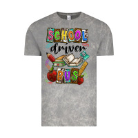 Cloud Rock School driver bus Vintage Tee - CowhideDigitalArt