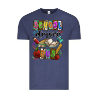 Vintage Denim School driver bus Vintage Tee - CowhideDigitalArt