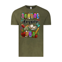 Vintage Olive School driver bus Vintage Tee - CowhideDigitalArt