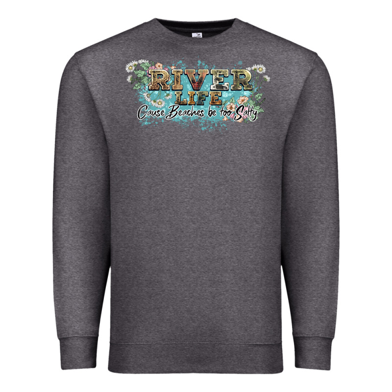River Life Premium Sweatshirt by NancyCooperArtShop | Teevron