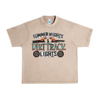 French Oak summer night & dirt track lights Urban Heavy Tee - CowhideDigitalArt