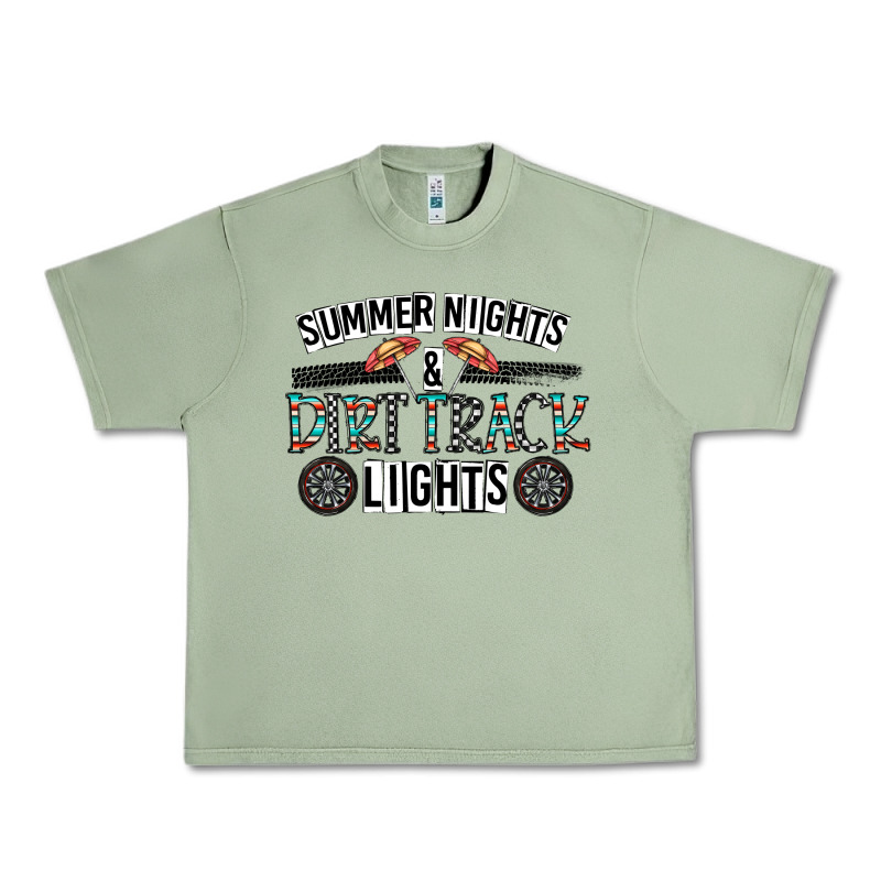Summer Night & Dirt Track Lights Urban Heavy Tee by CowhideDigitalArt | Teevron