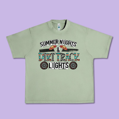 Summer Night & Dirt Track Lights Urban Heavy Tee Designed By Cowhidedigitalart